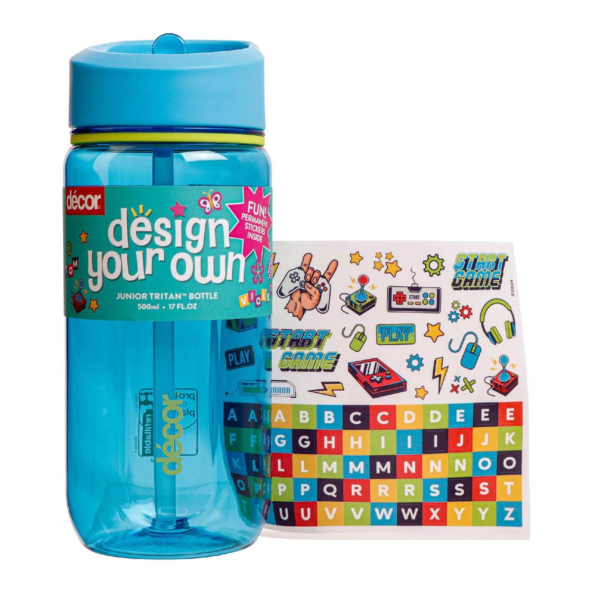 Decor Junior Tritan Bottle Assorted 500ml Woolworths
