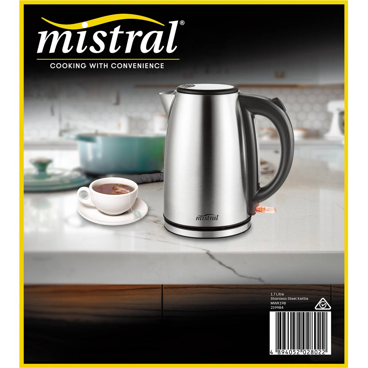 Mistral 1.7l Stainless Steel Kettle Each Woolworths