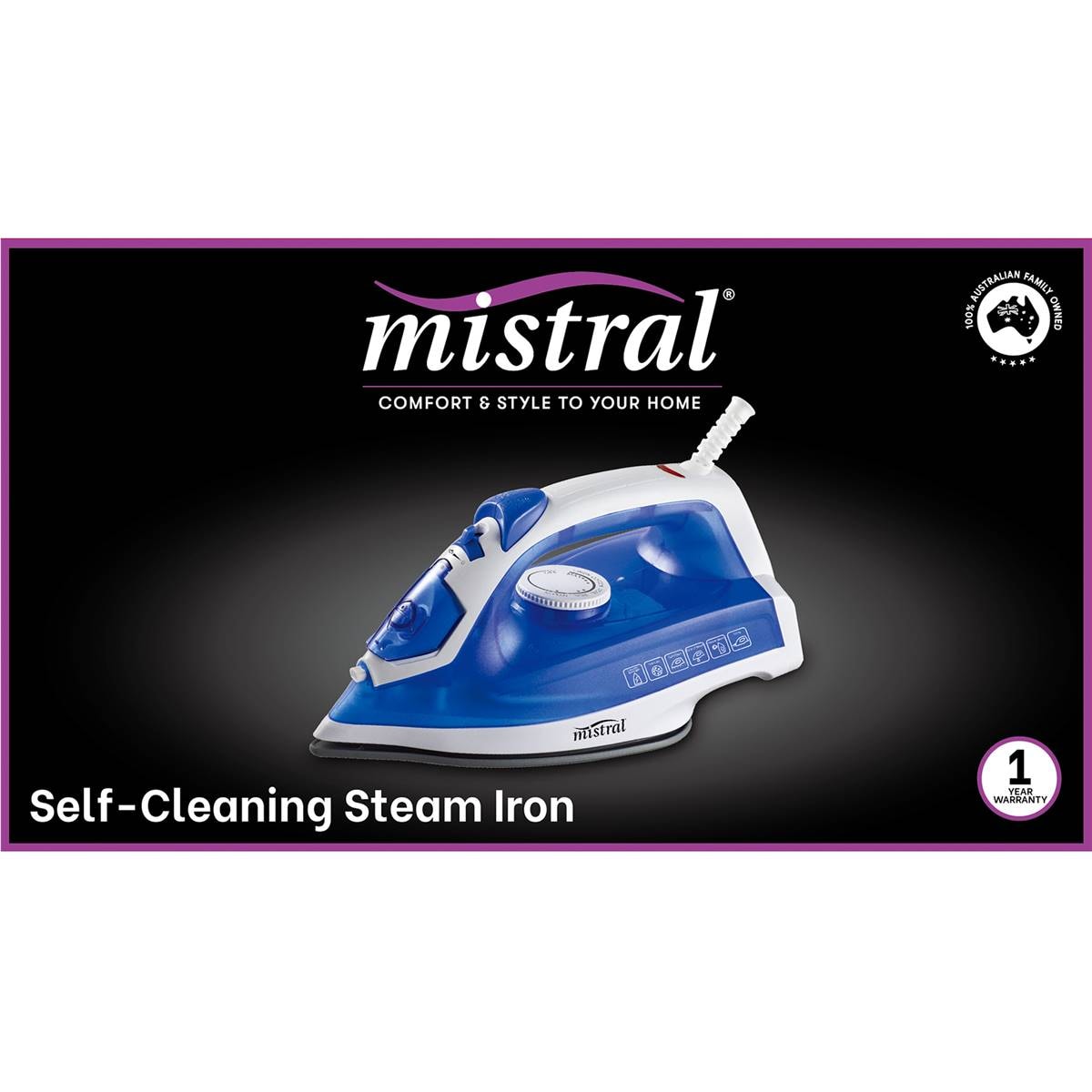Mistral Self Cleaning Steam Iron Each Woolworths