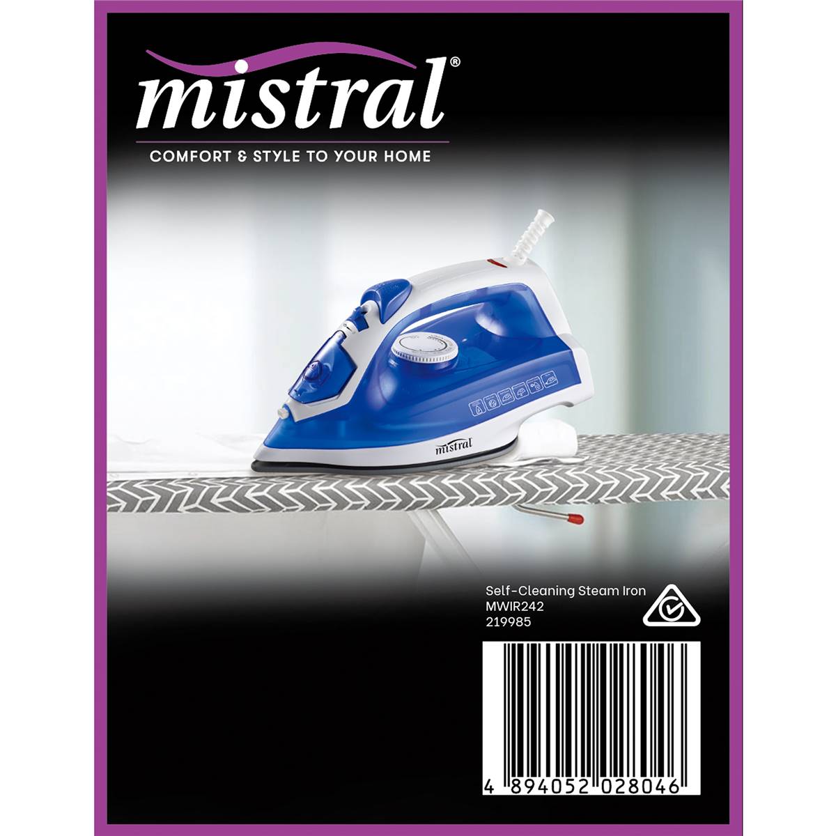 Mistral Self Cleaning Steam Iron Each Woolworths