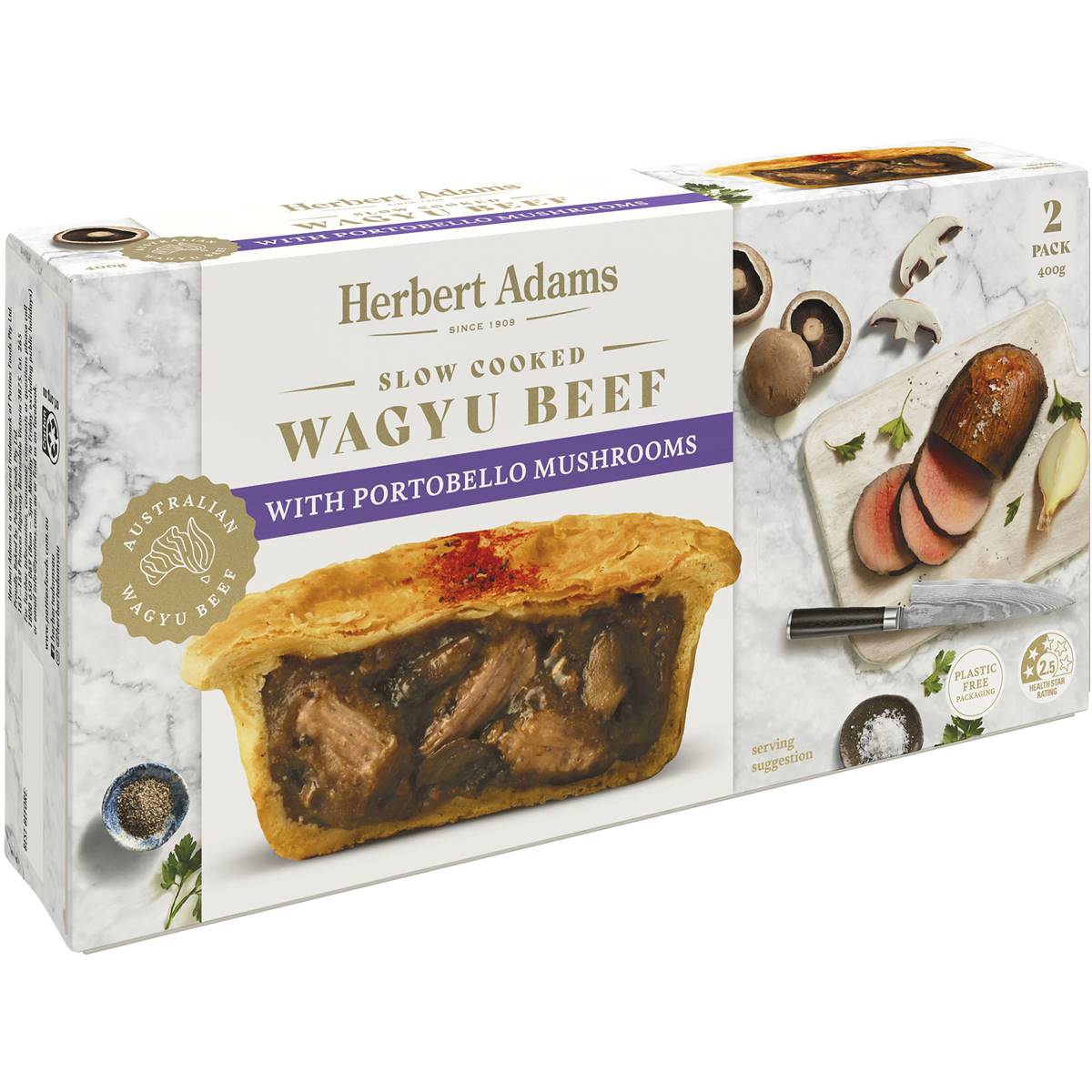 Herbert Adams Slow Cooked Wagyu Beef With Portobello Mushrooms Pies 2