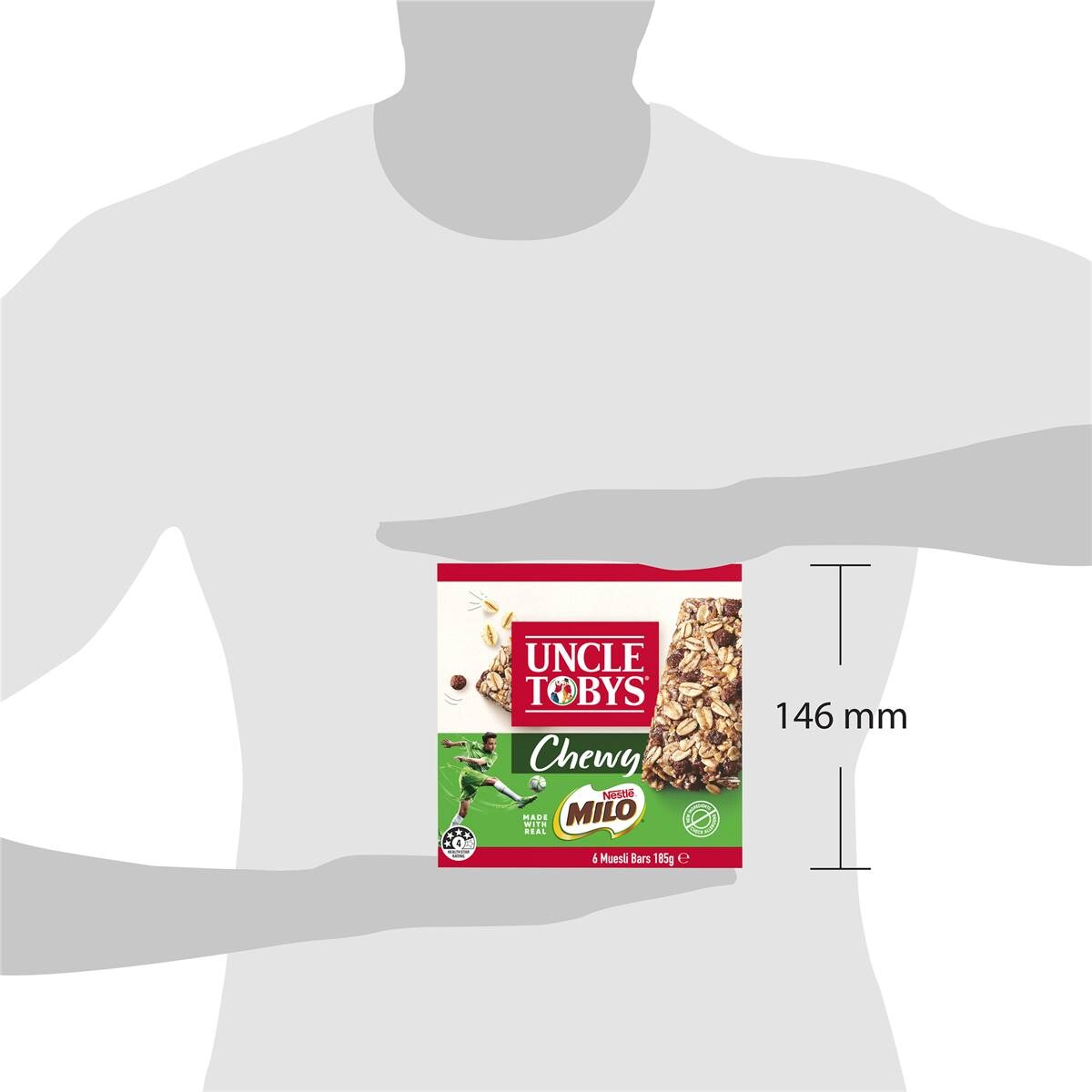 Uncle Tobys Nestle Milo Chewy Muesli Bars 6 Pack Woolworths