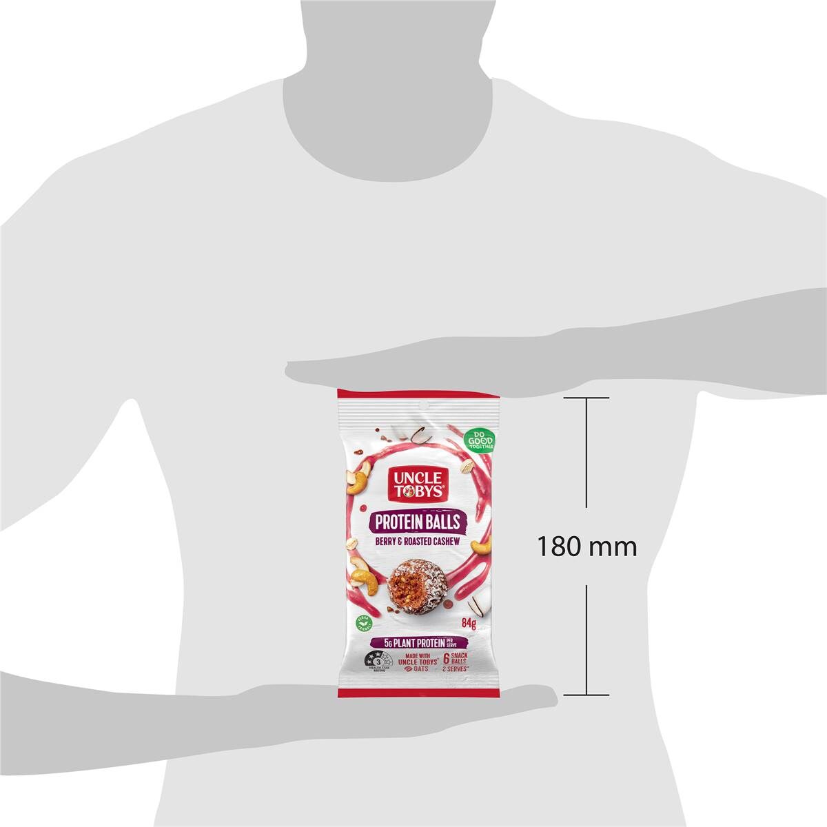 Uncle Tobys Berry & Cashew Proteins Balls 84g Woolworths