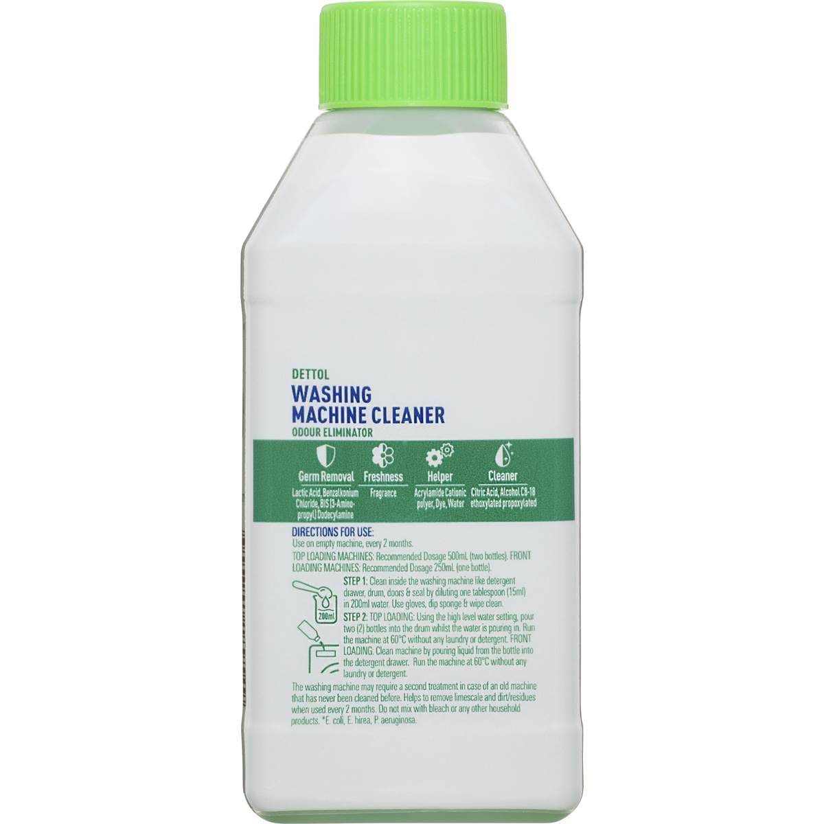 Dettol Odour Eliminator Washing Machine Cleaner 250ml Woolworths