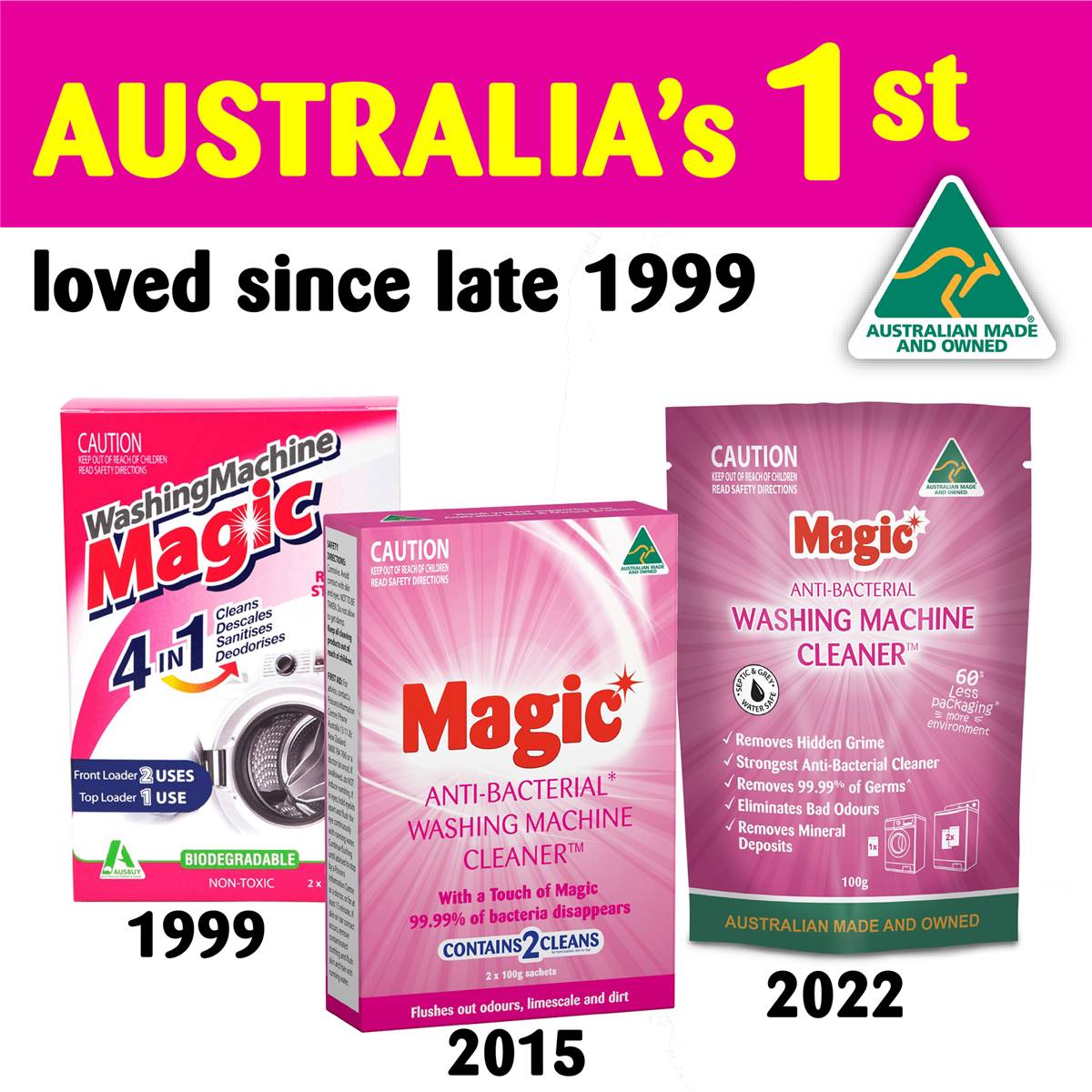 Magic Washing Machine Cleaner Pouch 100g Woolworths
