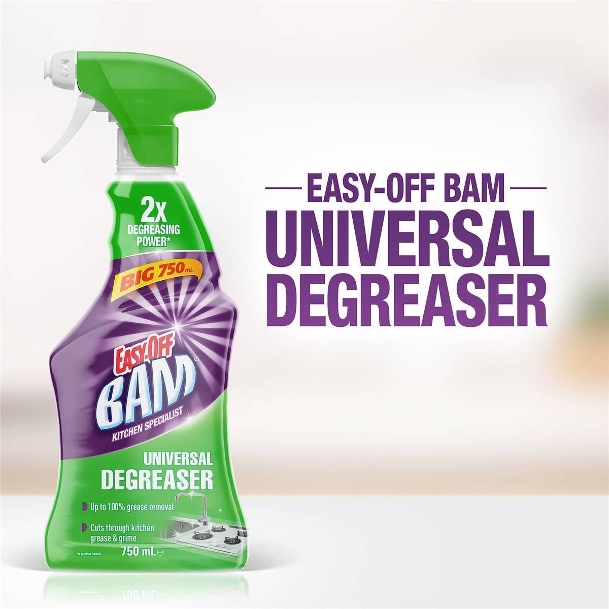 Easy Off Bam Kitchen Degreaser Cleaning Spray 750ml | Woolworths