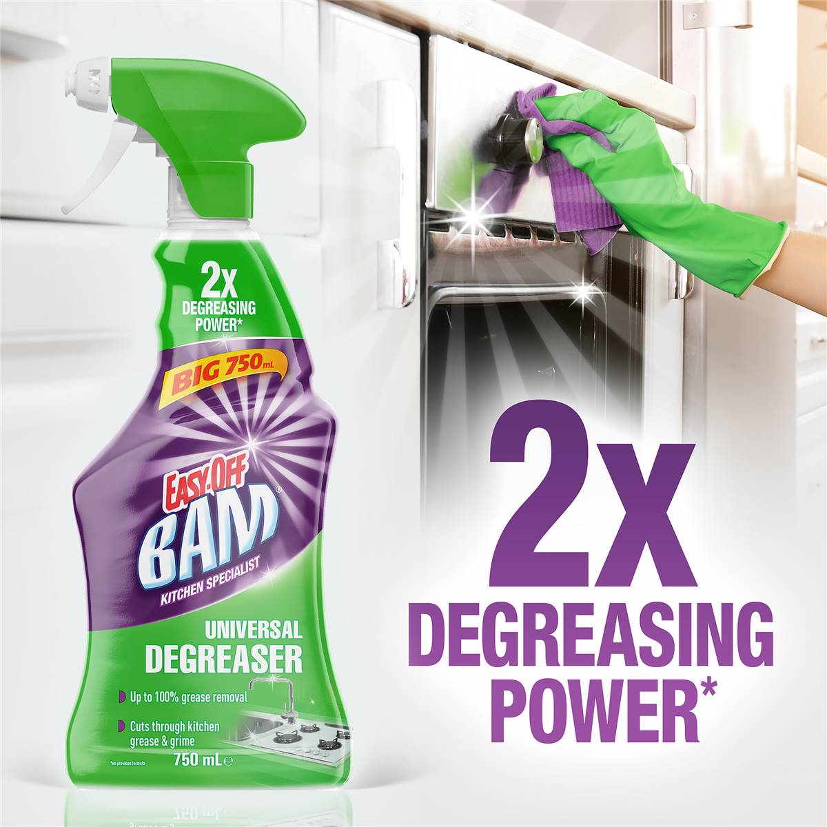 Easy Off Bam Kitchen Degreaser Cleaning Spray 750ml Woolworths