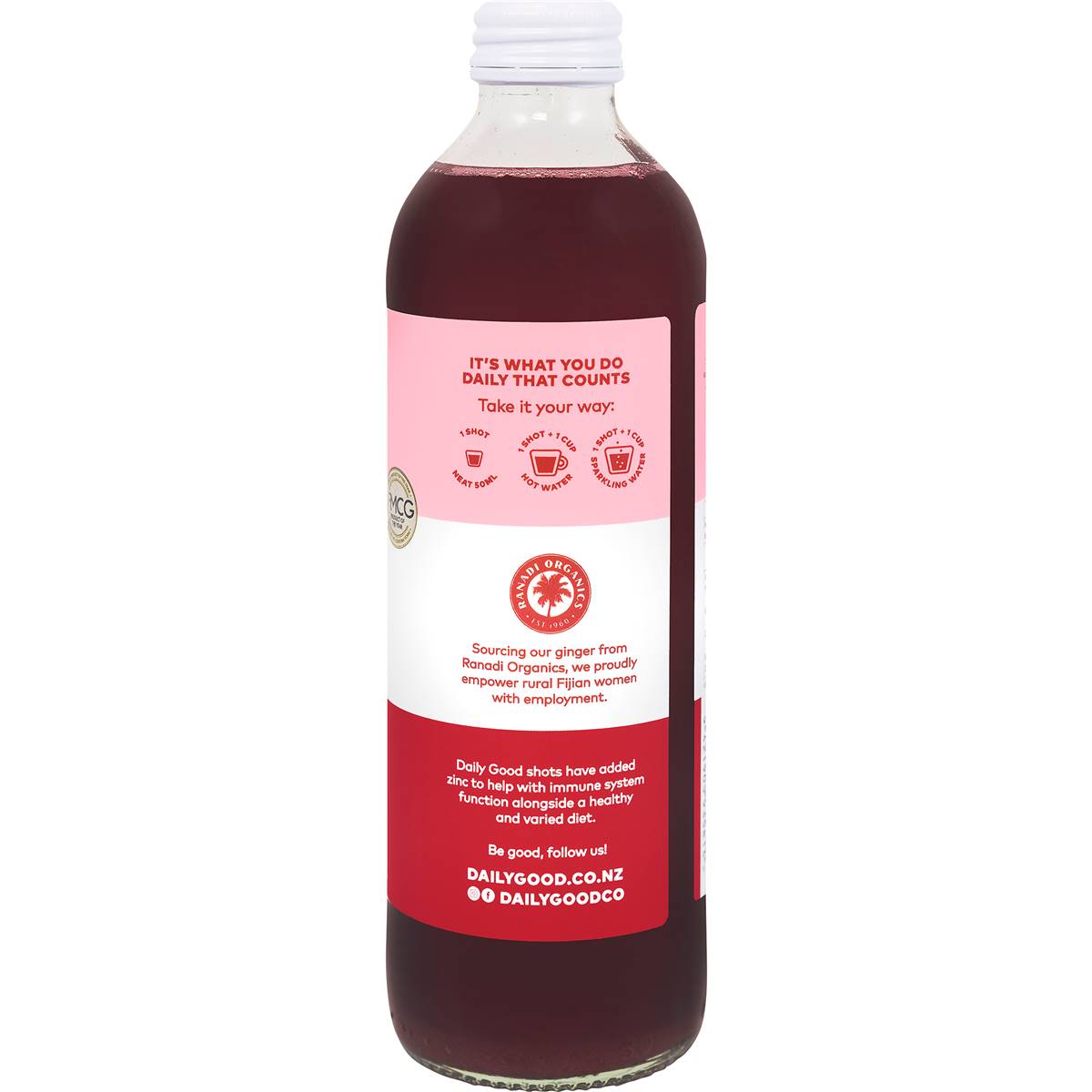 Daily Good Organic Blackcurrant Immunity Shots 350ml Woolworths
