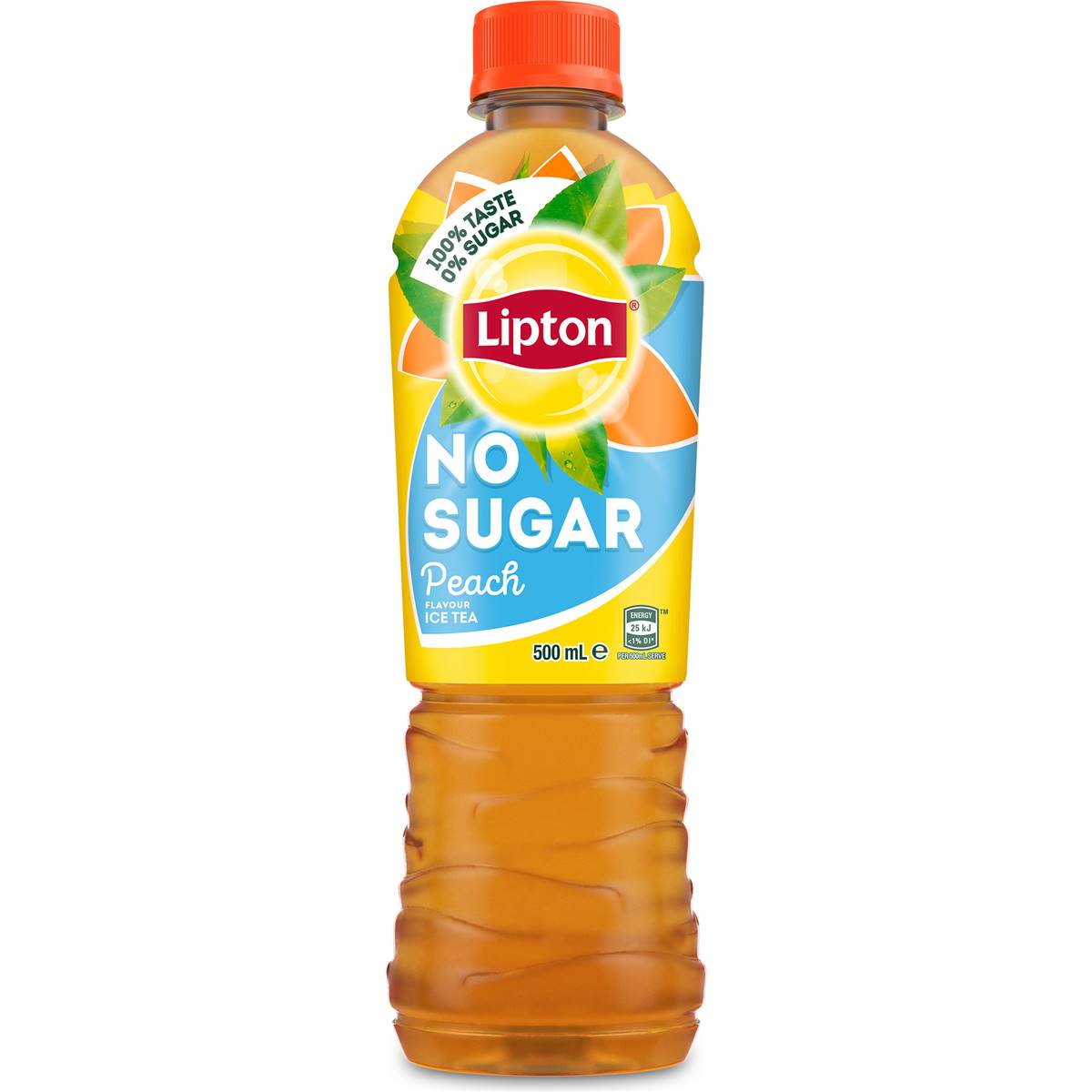 Lipton Ice Tea No Sugar Peach Tea Iced Tea Bottle 500ml | Woolworths