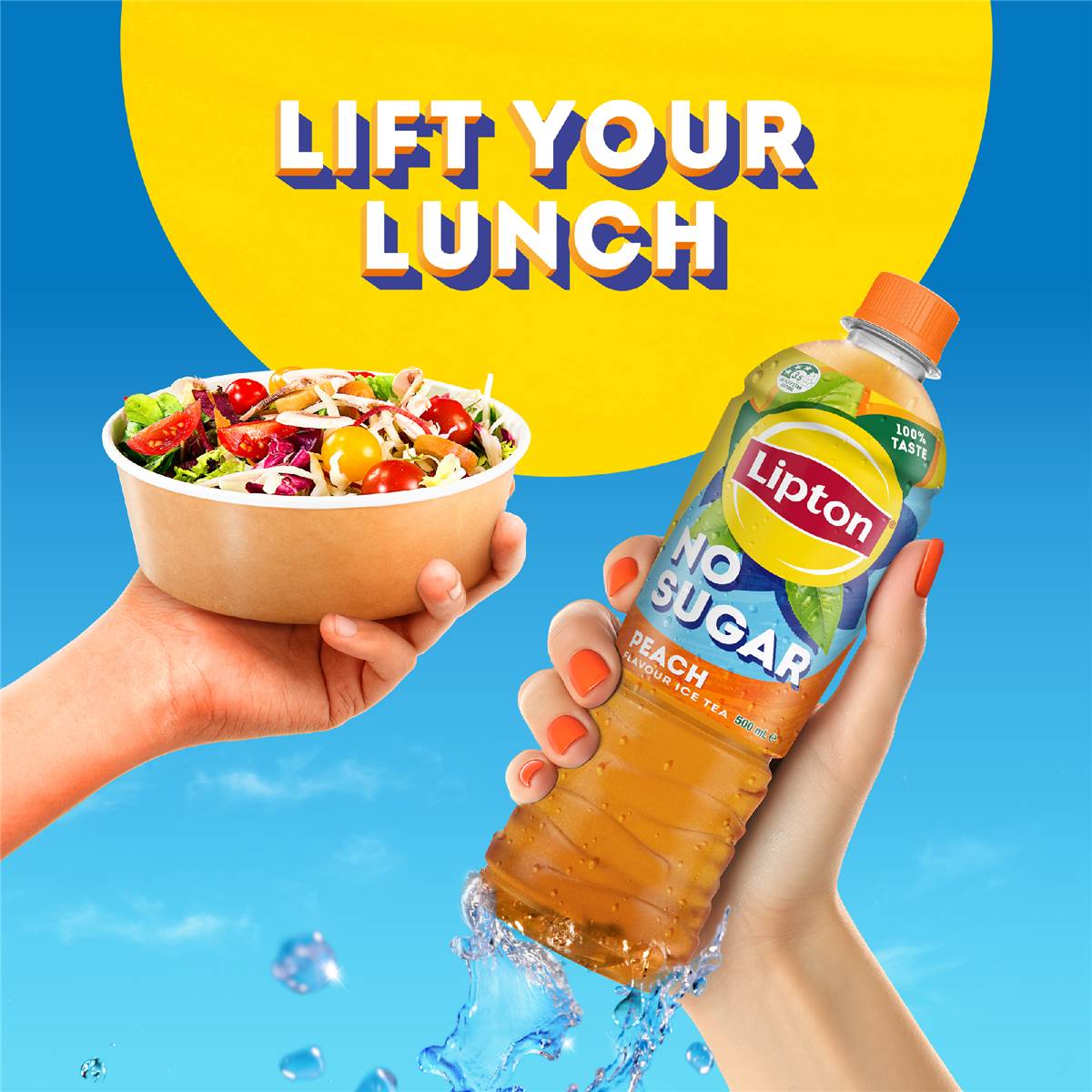 Lipton Ice Tea No Sugar Peach Tea Iced Tea Bottle 500ml Woolworths