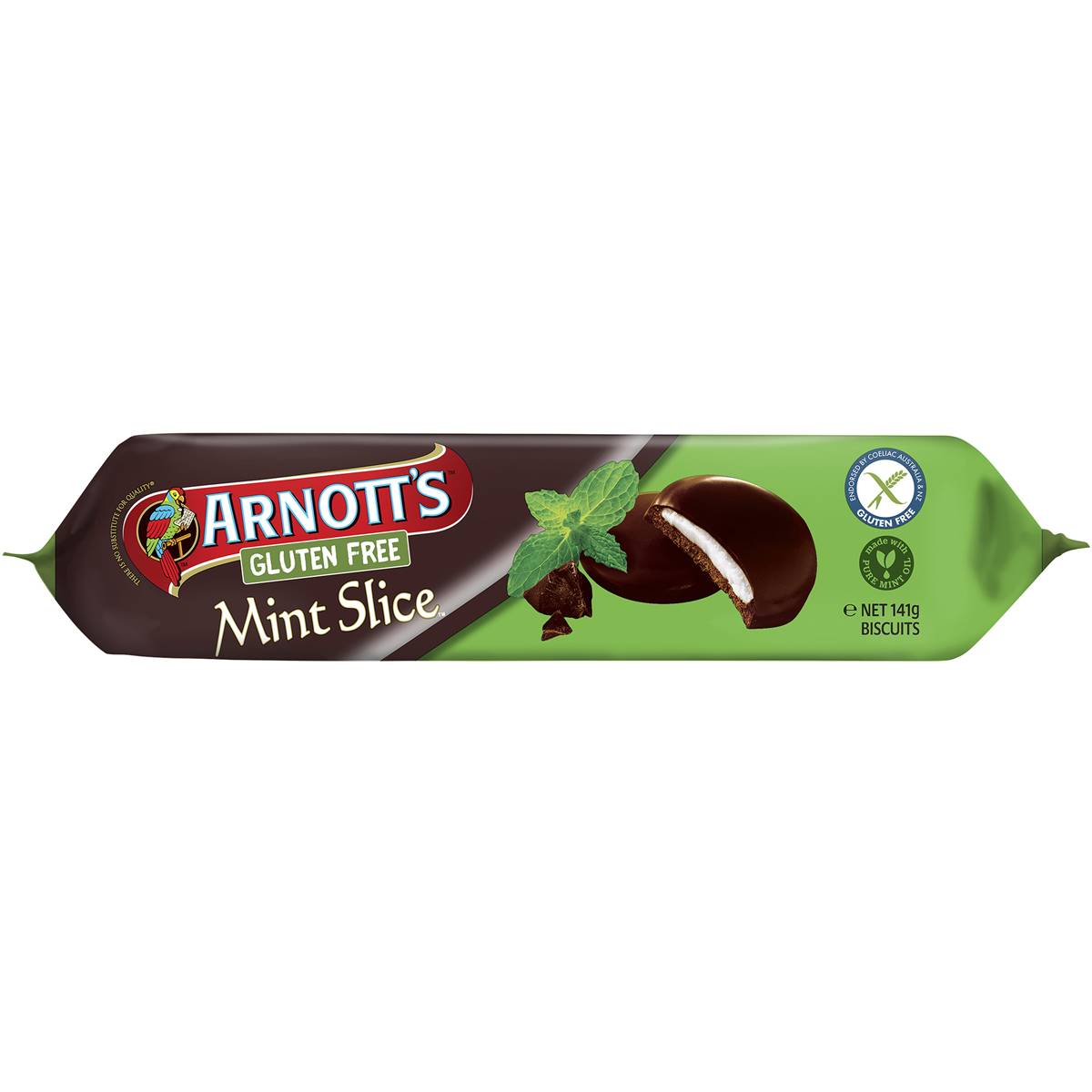 Arnott's Gluten Free Mint Slice Chocolate Biscuits 141g Woolworths