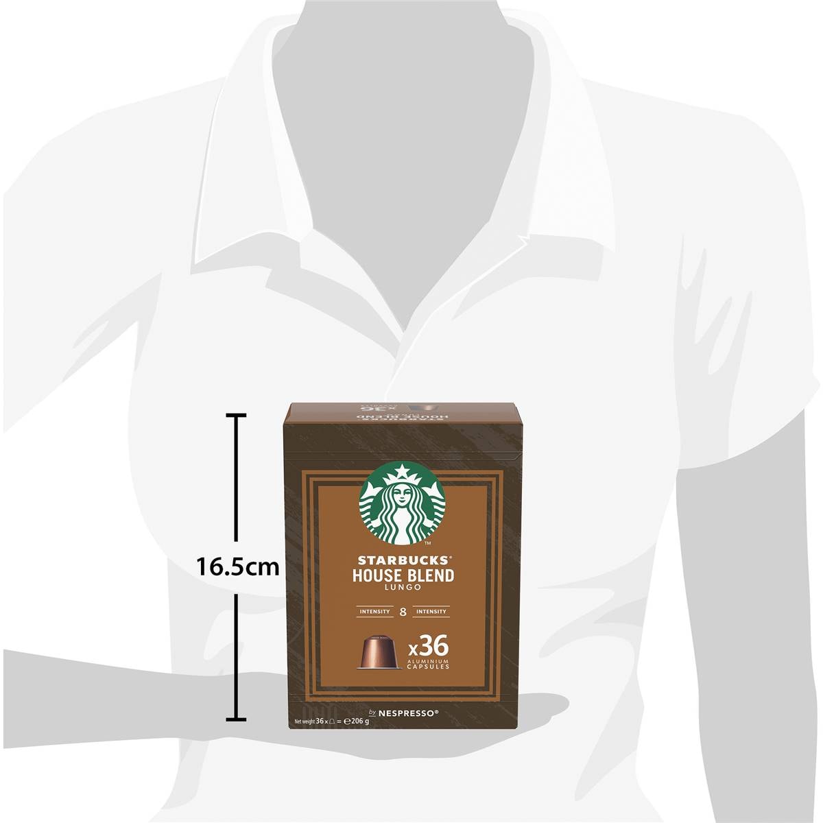 Starbucks By Nespresso House Blend Coffee Pods Capsules 36 Pack