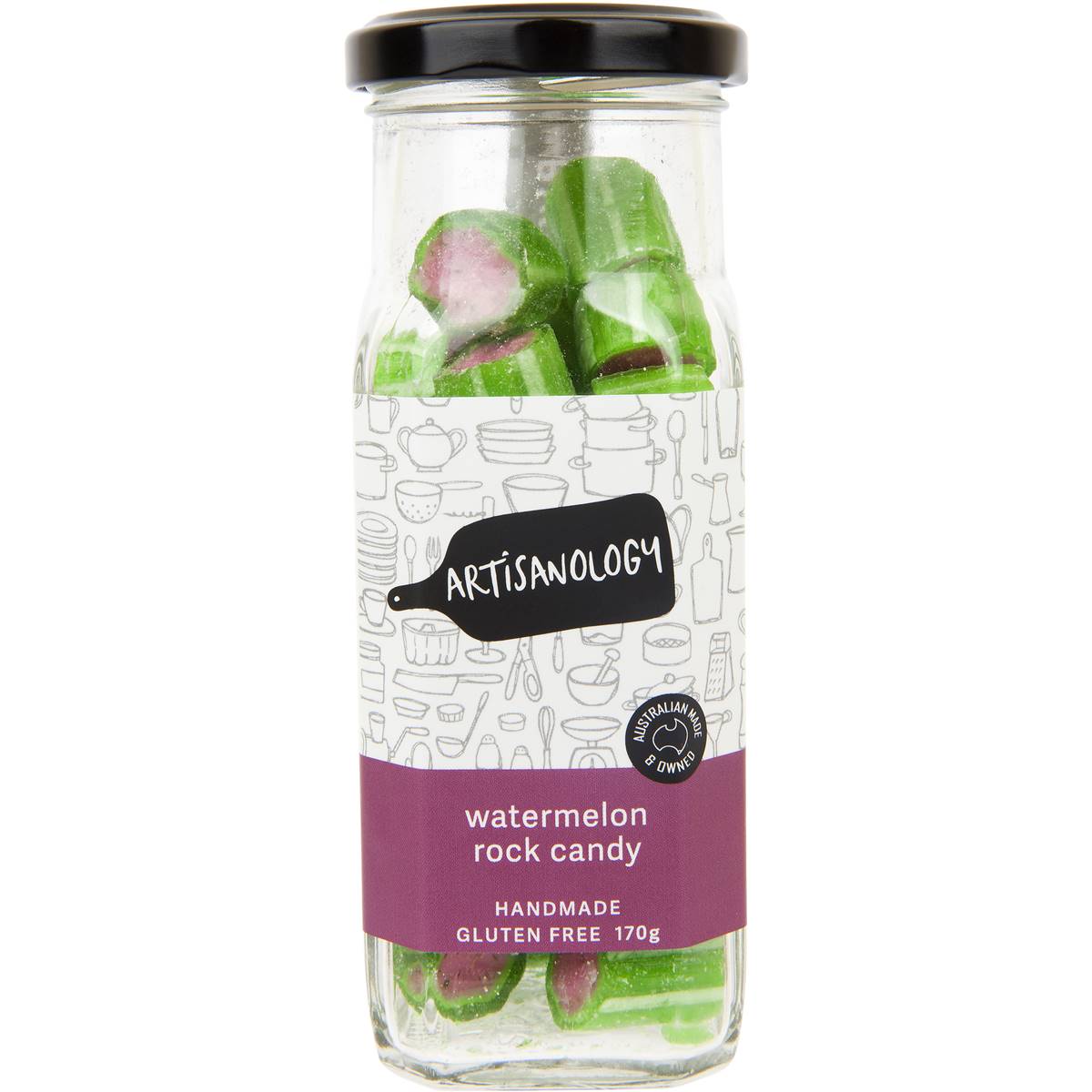 Artisanology Watermelon Rock Candy 170g Woolworths
