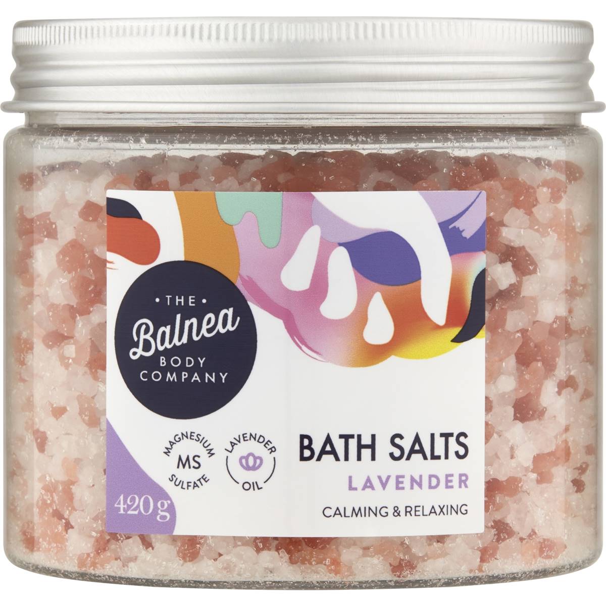 The Balnea Body Company Bath Salts Lavender 420g | Woolworths