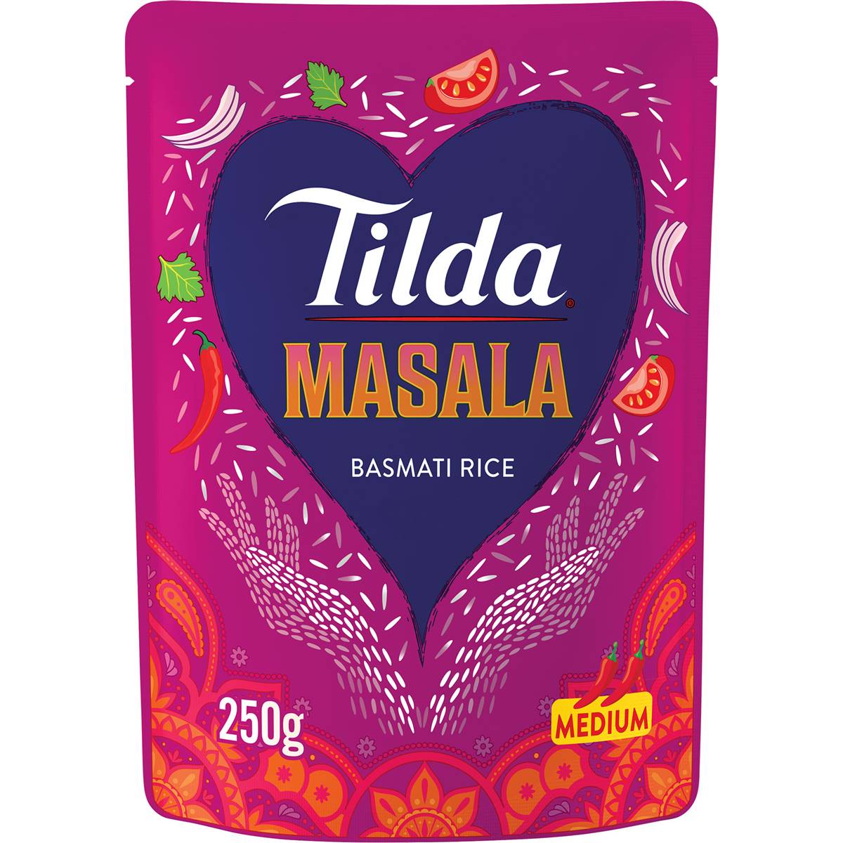 Tilda Masala Basmati Rice Medium 250g Woolworths