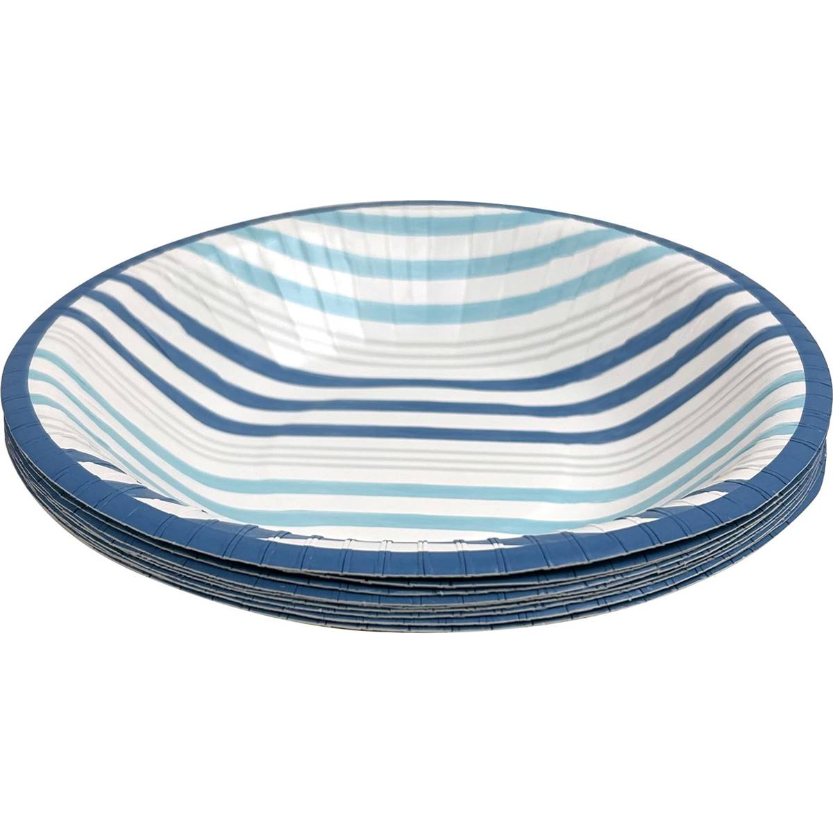 Armada Paper Bowls Blue Watercolour 10 Pack Woolworths