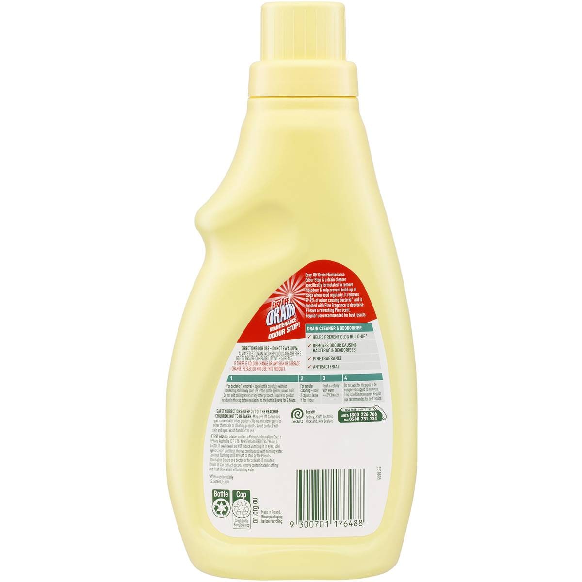 Easy Off Bam Drain Maintainer Odour Stop Cleaner 750ml Woolworths