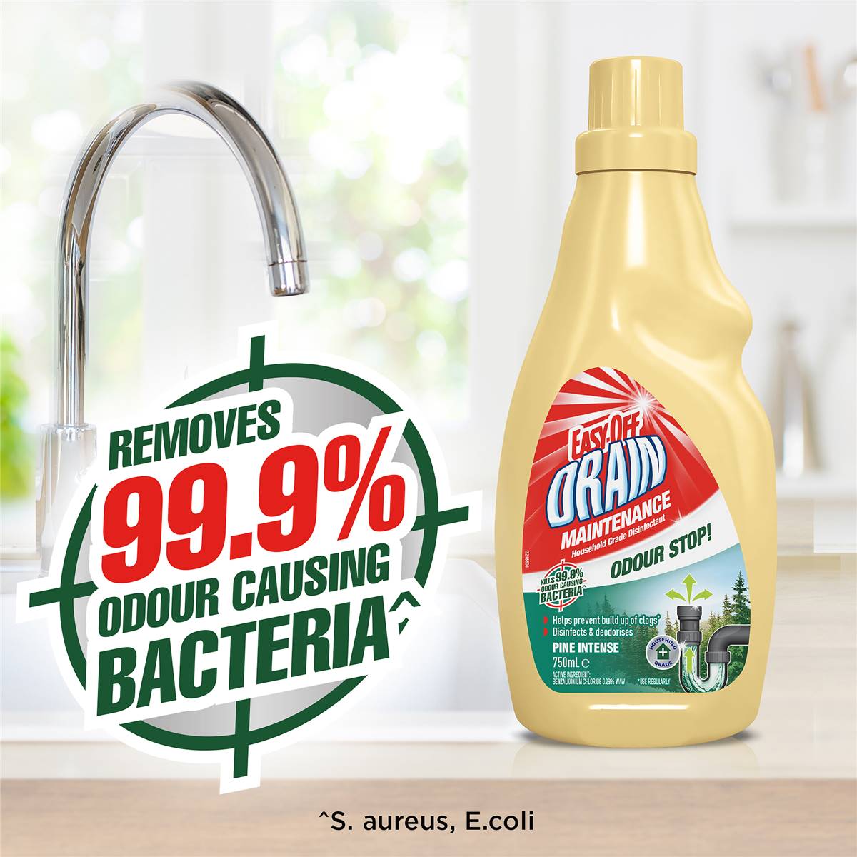 Easy Off Bam Drain Maintainer Odour Stop Cleaner 750ml Woolworths