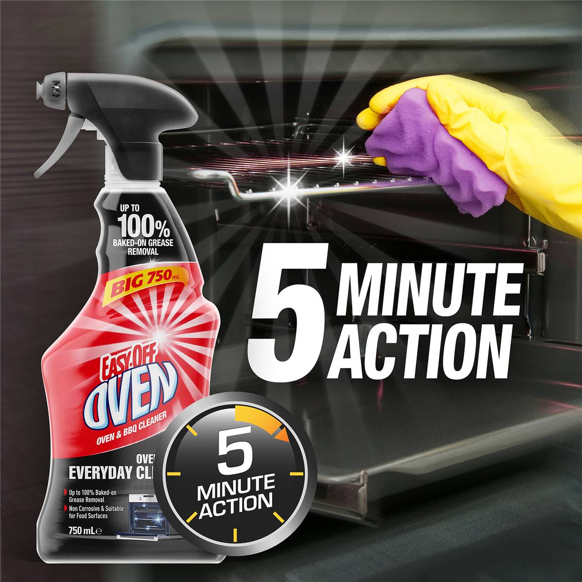 Easy Off Bam Oven & Bbq Everyday Cleaner Spray 750ml Woolworths