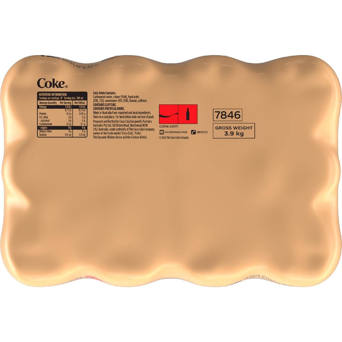 Coca Cola Vanilla Zero Sugar Soft Drink Mini Bottles 12 X 300ml