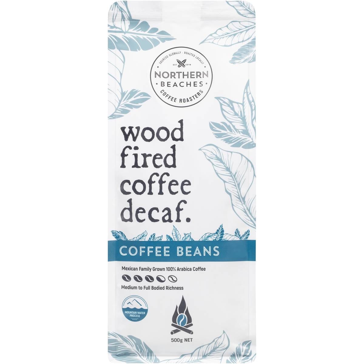 Wood Fired Coffee Decaf Beans 500g Woolworths