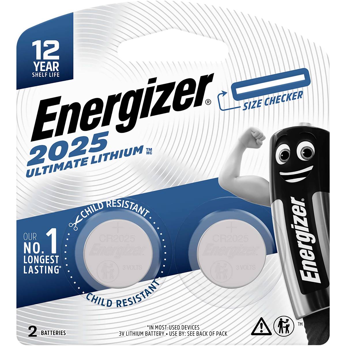 Energizer 2025 Ultimate Lithium Batteries 2 Pack Woolworths