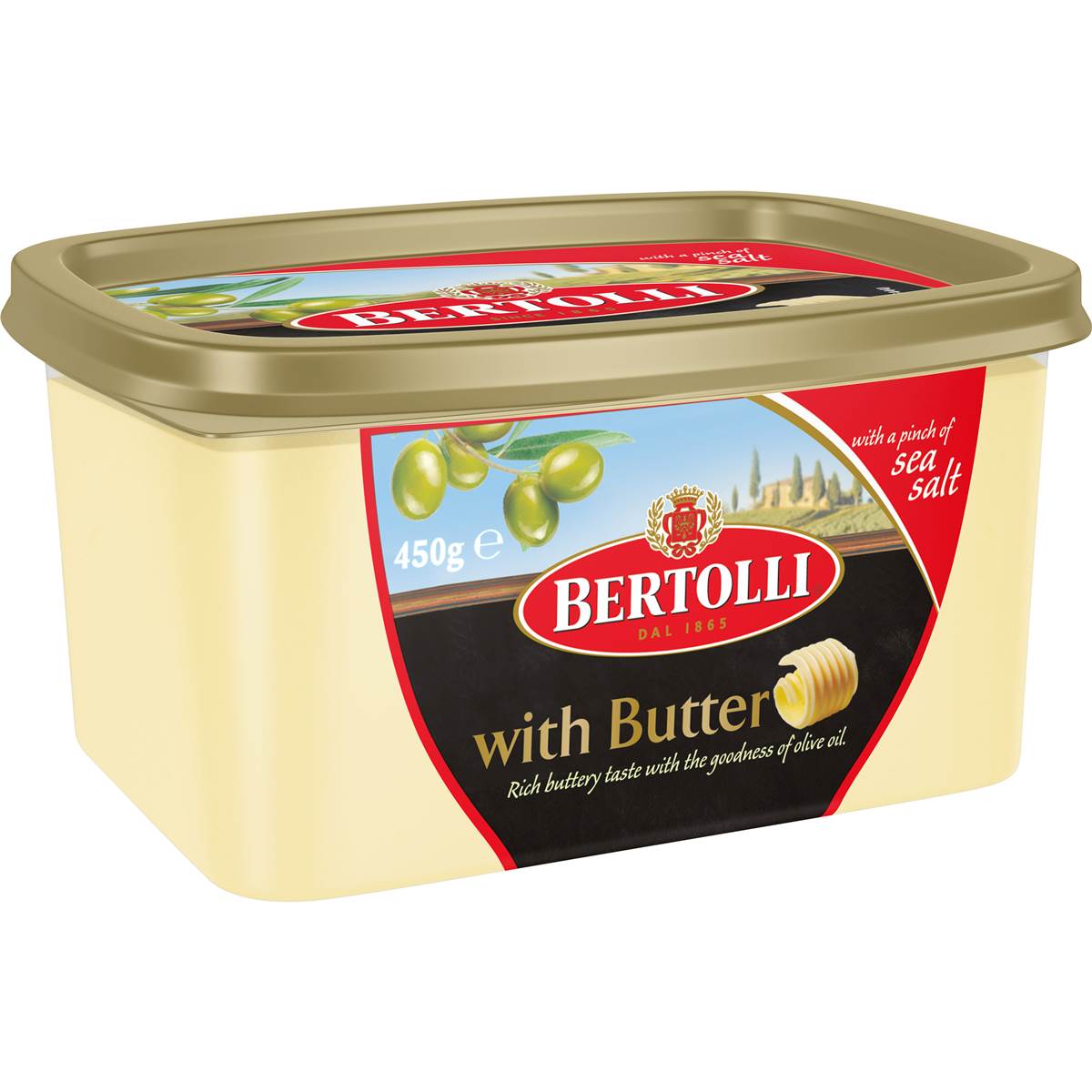 Bertolli With Butter With A Pinch Of Sea Salt 450g Woolworths