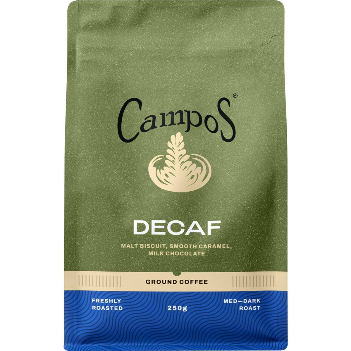 Campos Decaf Ground Coffee 250g Woolworths
