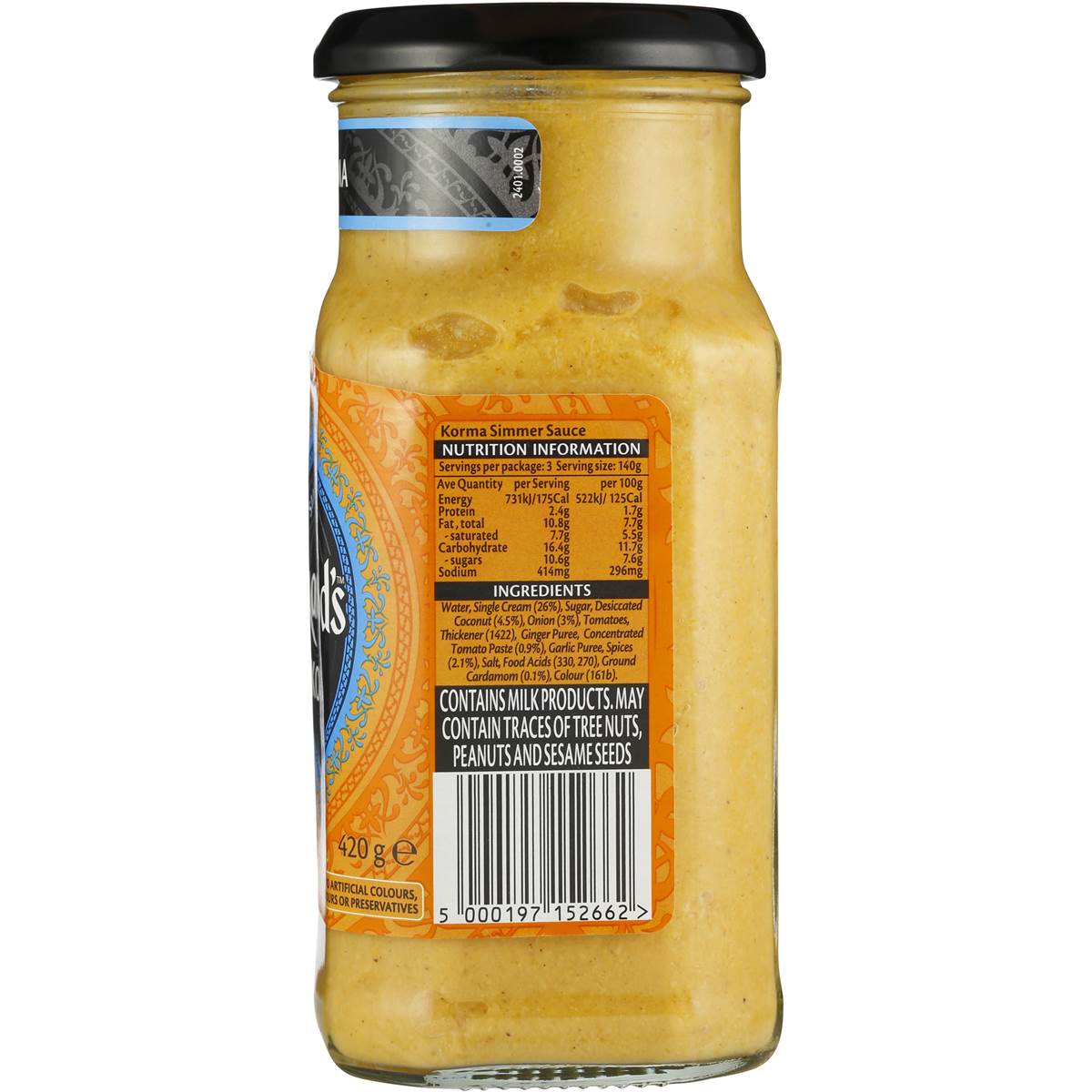 Sharwoods Simmer Sauce Korma 420g Woolworths sharwoods-simmer-sauce-korma-420g-woolworths