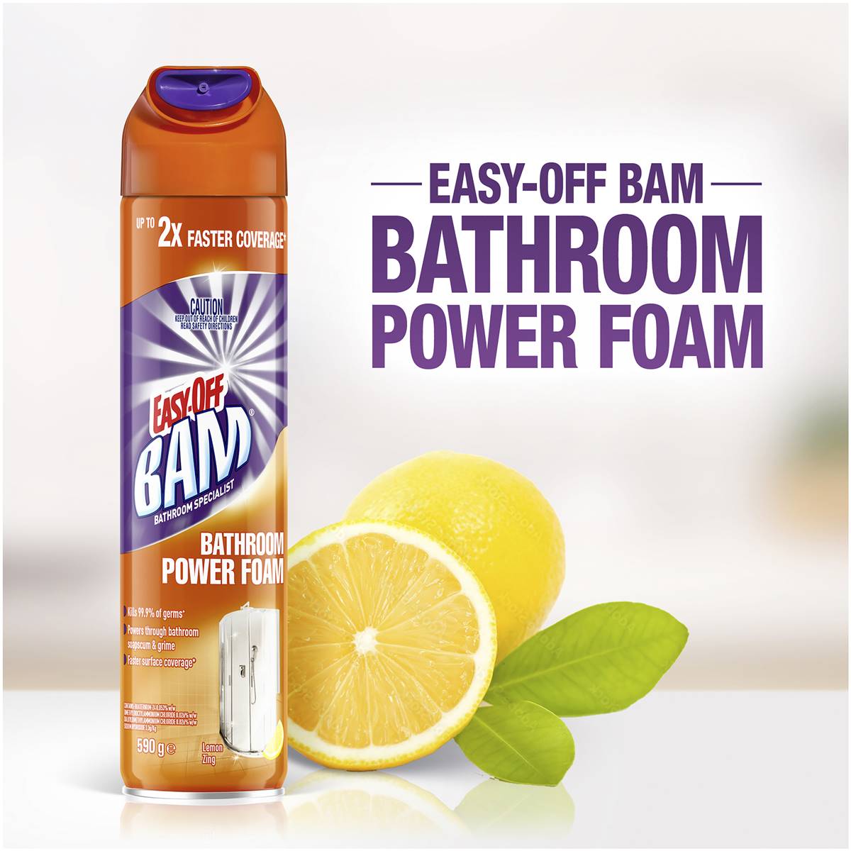 Easy Off Bam Bathroom Soapscum Cleaning Foam 590g Woolworths