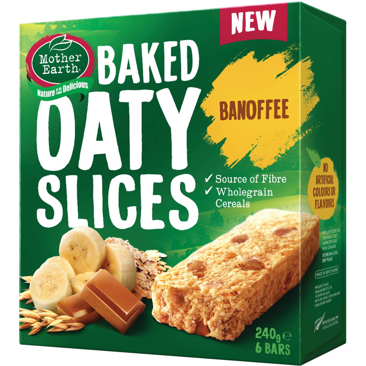 Mother Earth Oaty Slices Banoffee Bars 240g Woolworths