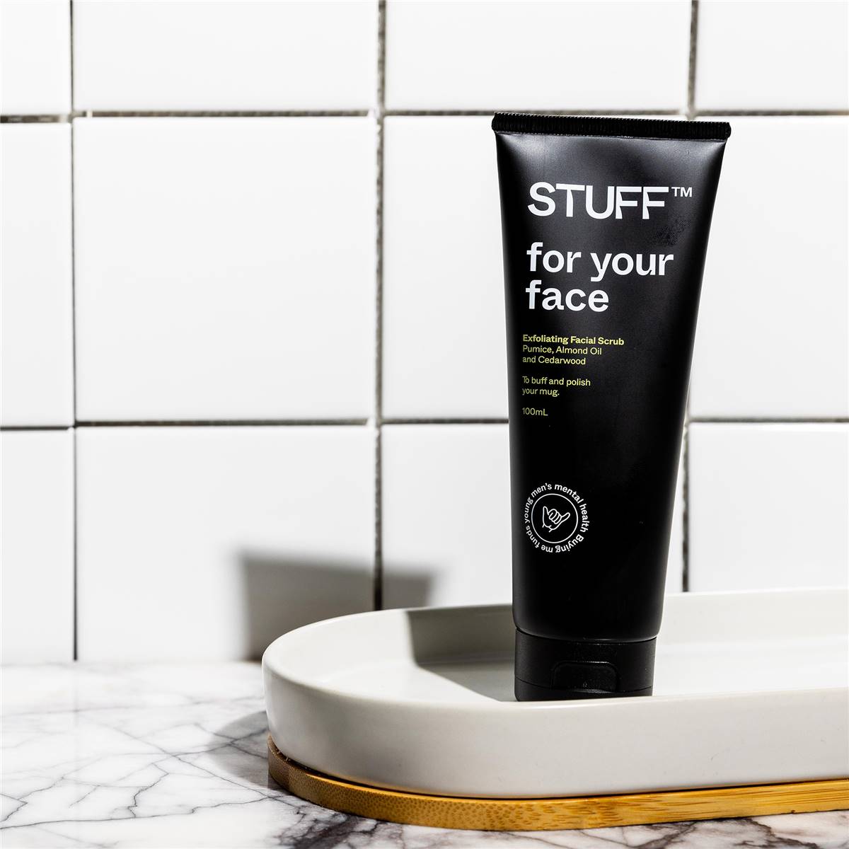 Stuff Men's Face Scrub 100ml Woolworths