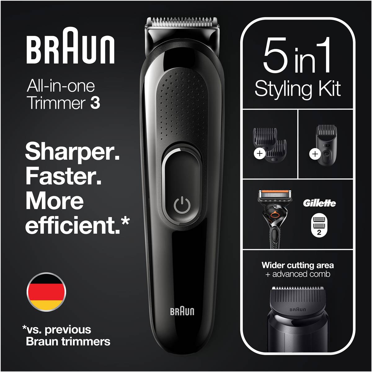 Braun Styling Kit 3 4 In 1 Multi Grooming Kit Each Woolworths