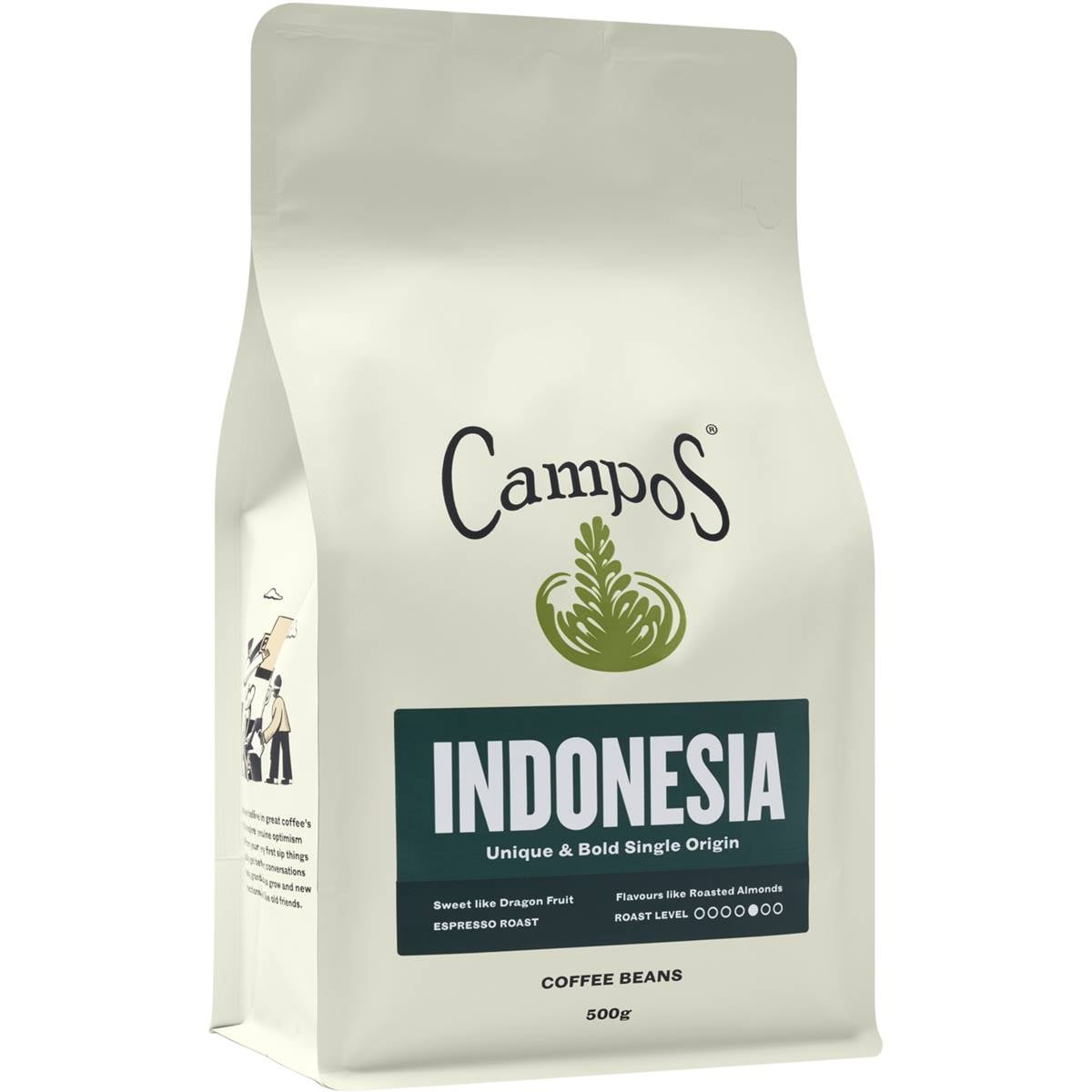 Campos Indonesia Coffee Beans 500g Woolworths