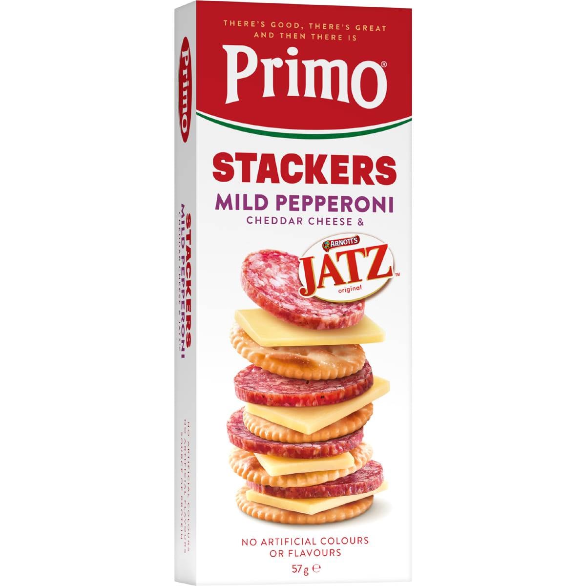 Primo Stackers Pepperoni Cheese & Jatz Crackers 57g Woolworths