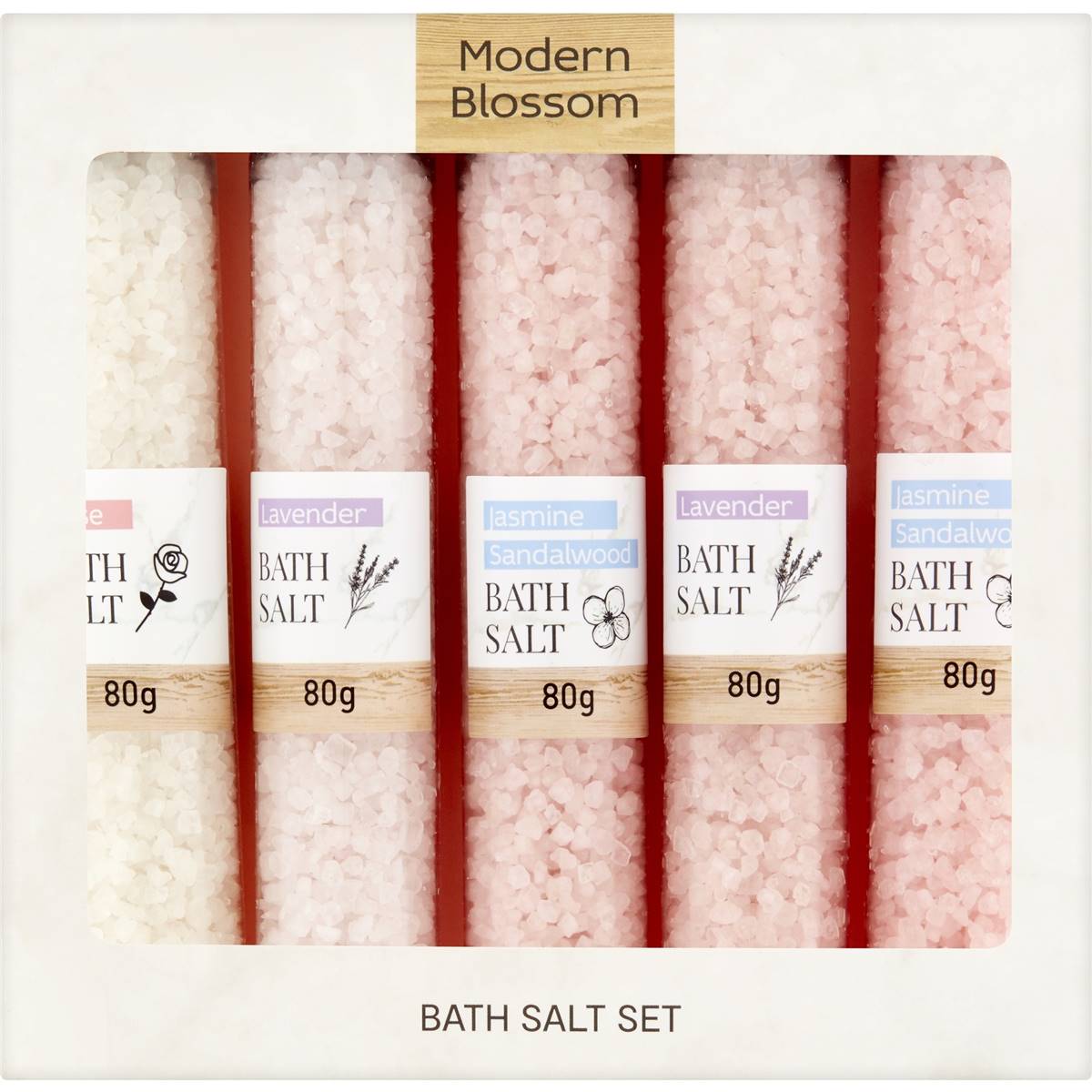 Bath Salt Set 5 Pack | Woolworths