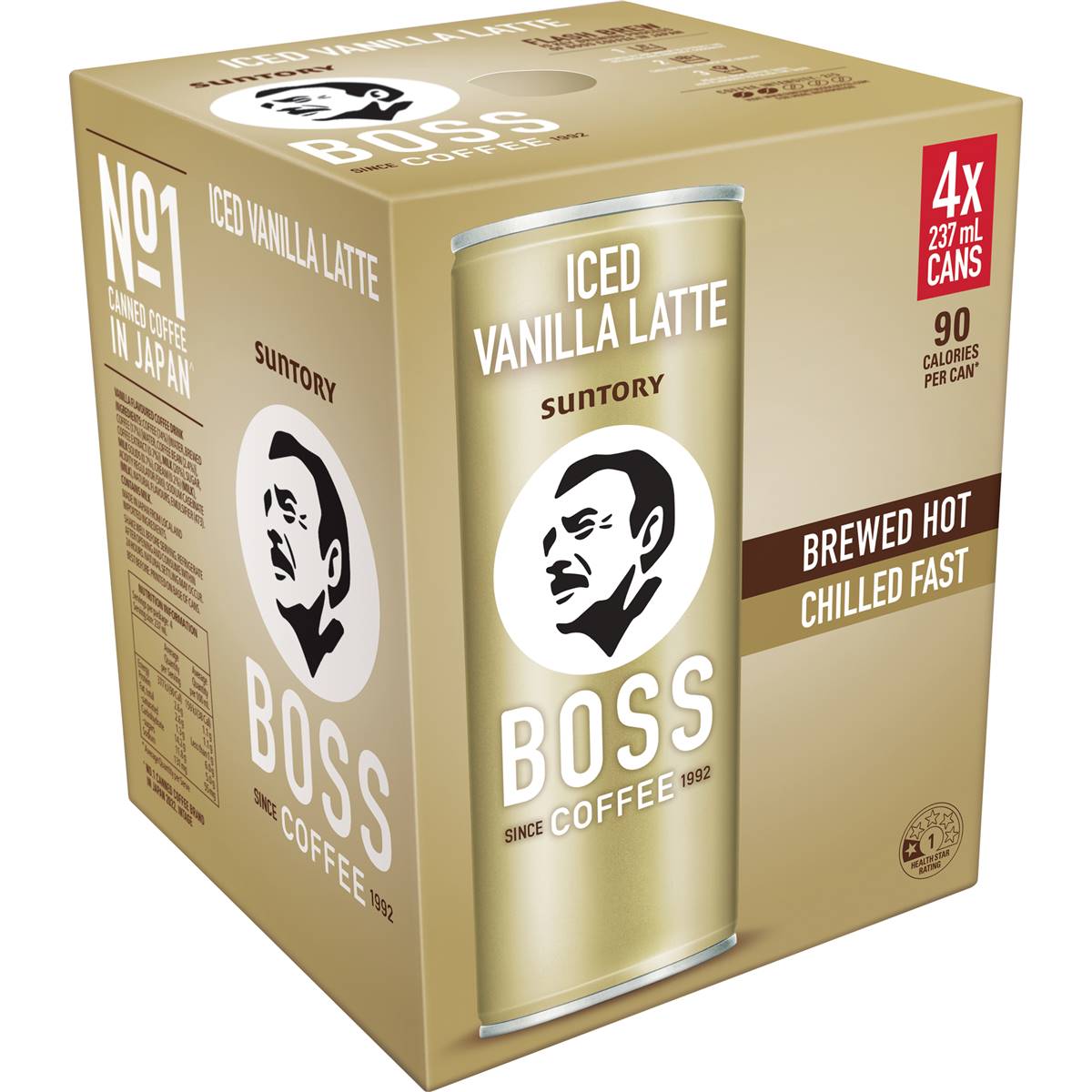 Suntory Boss Coffee Iced Vanilla Latte Cans
