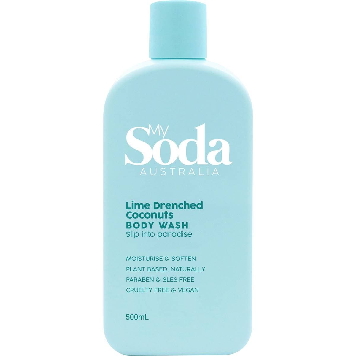 My Soda Lime Drenched Coconuts Body Wash 500ml Woolworths