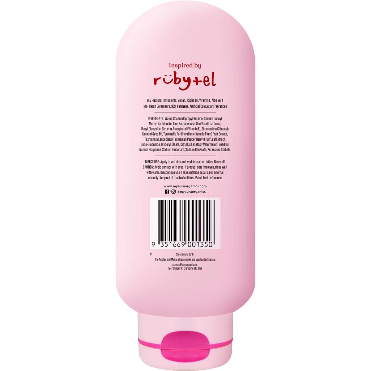 Myaura Watermelon Body Wash 300ml Woolworths