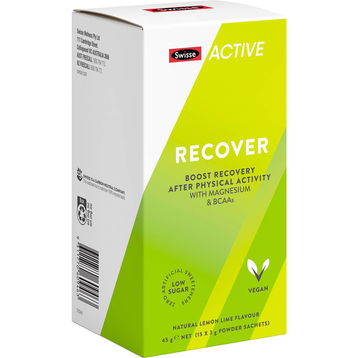 Swisse Active Recover Powder To Boost Recovery After Activity 3g X 15 ...