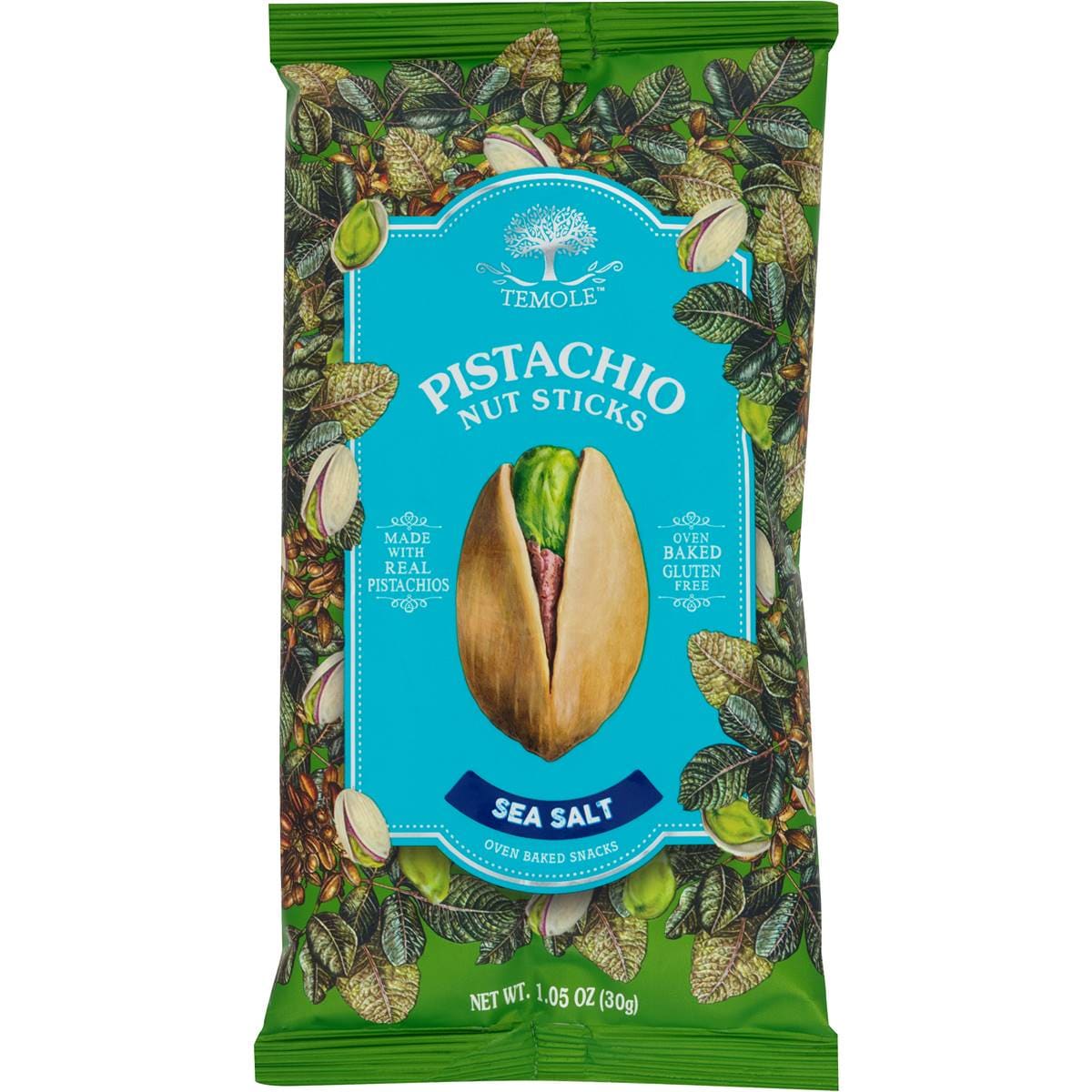 Temole Pistachio Nut Sticks Oven Baked Snacks Sea Salt 30g Woolworths