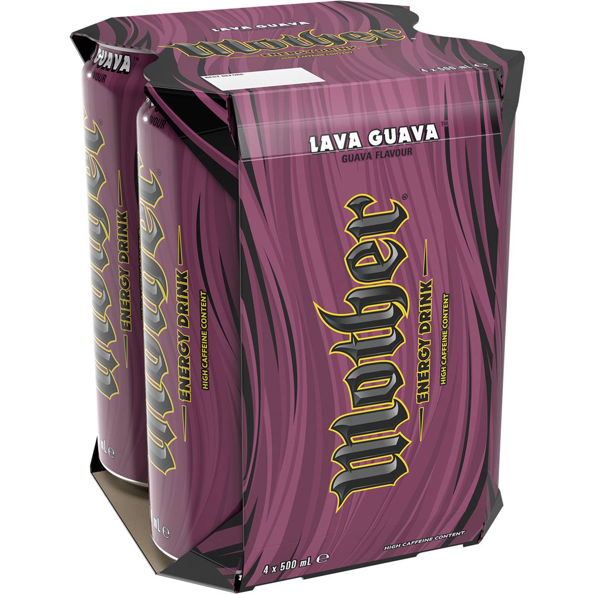 Mother Lava Guava Energy Drink Cans