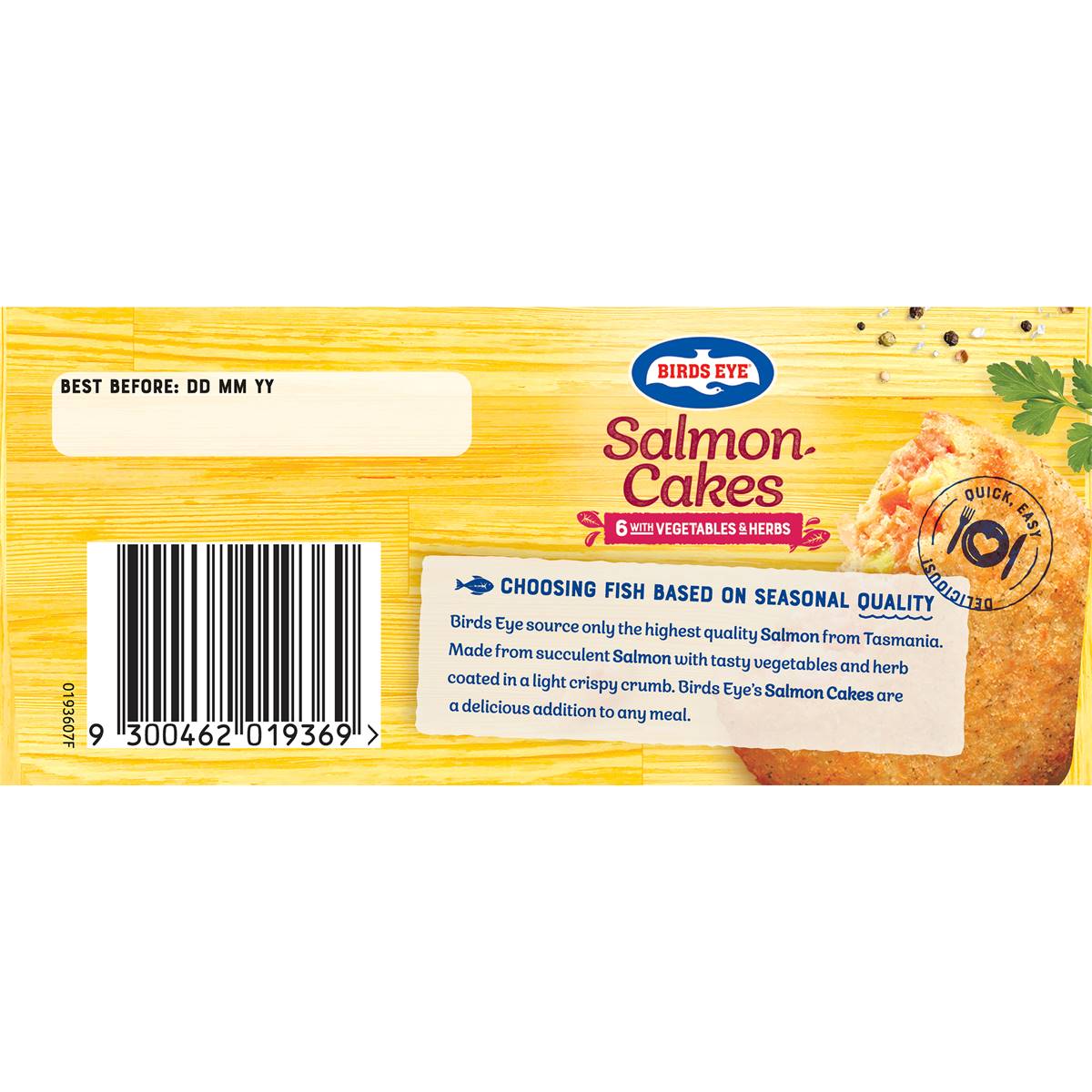 Birds Eye Fish Cakes Salmon With Vegetables & Herbs 480g Woolworths