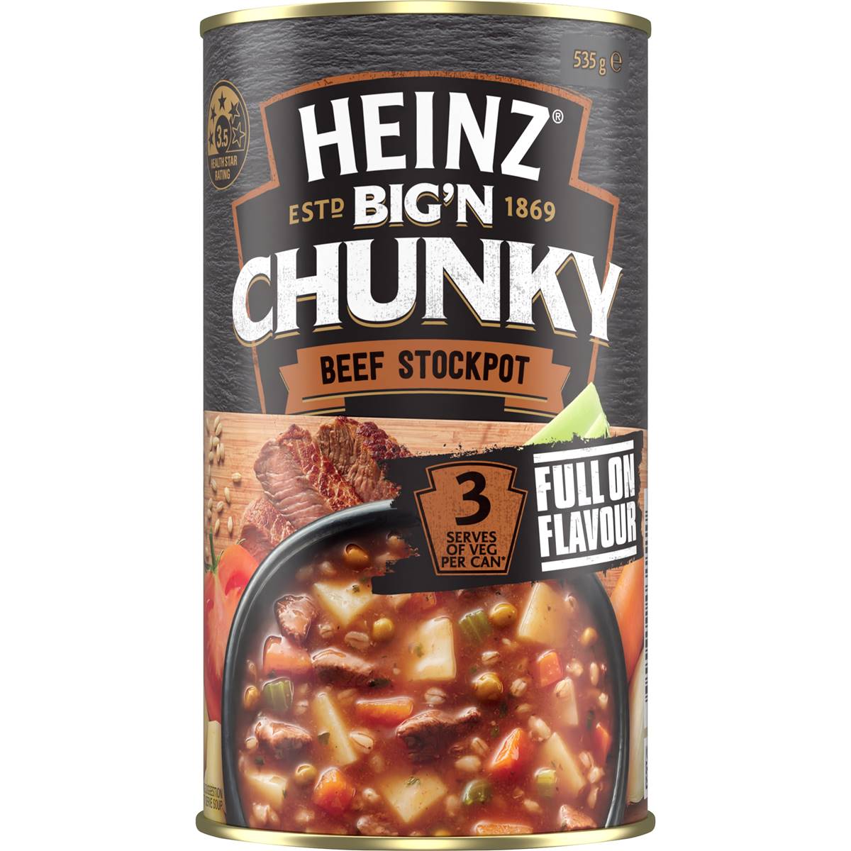 Heinz Big N Chunky Beef Stockpot Soup 535g Woolworths