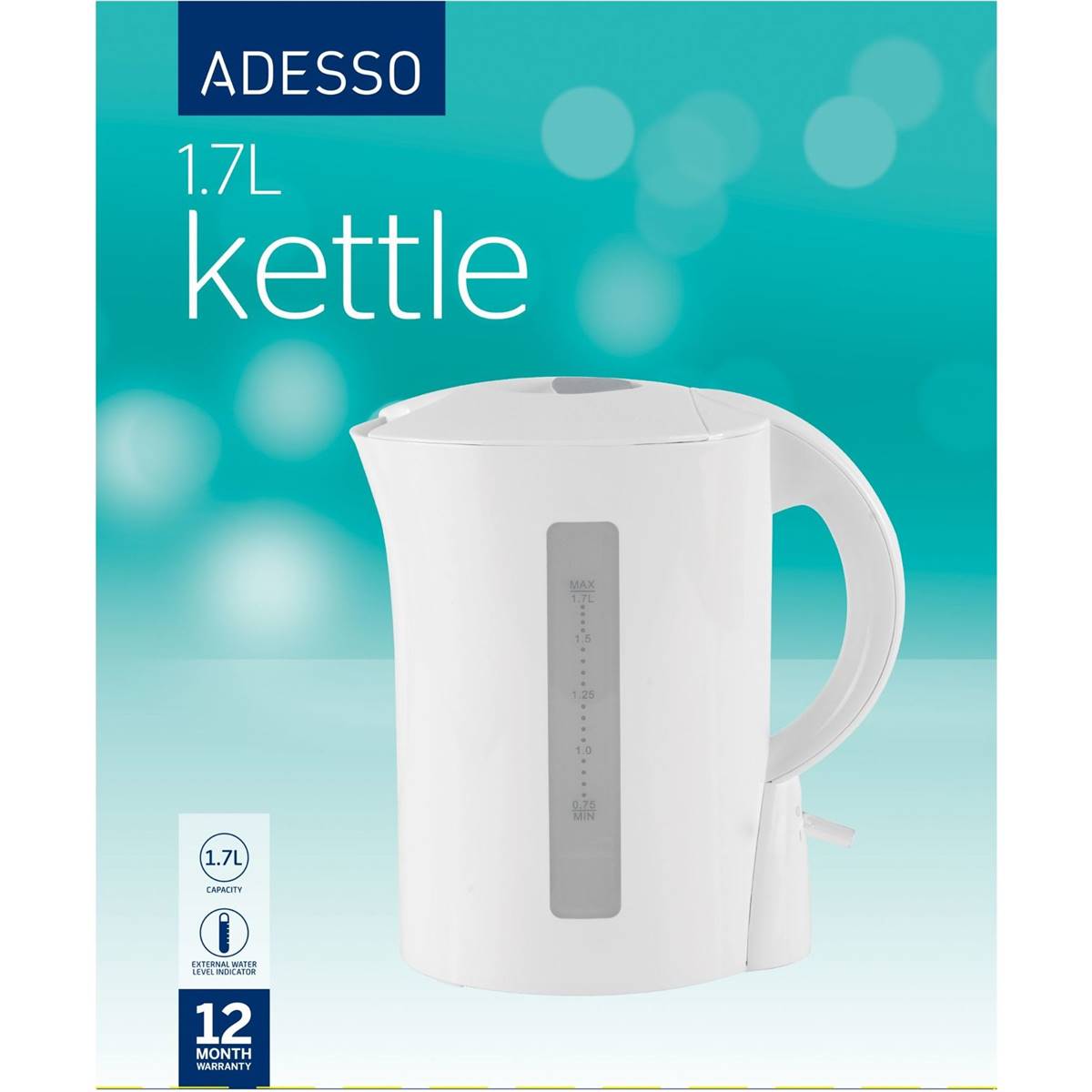 Adesso 1.7l Kettle Each Woolworths