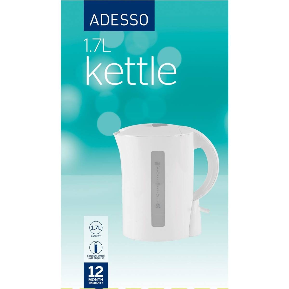 Adesso 1.7l Kettle Each Woolworths
