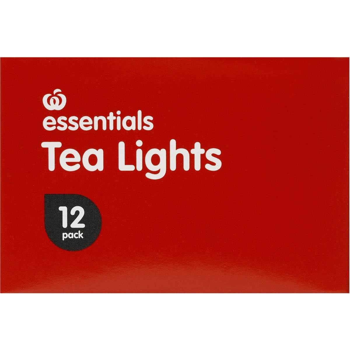 Essentials Tealight Candle 5hr Unscented 12 Pack Woolworths