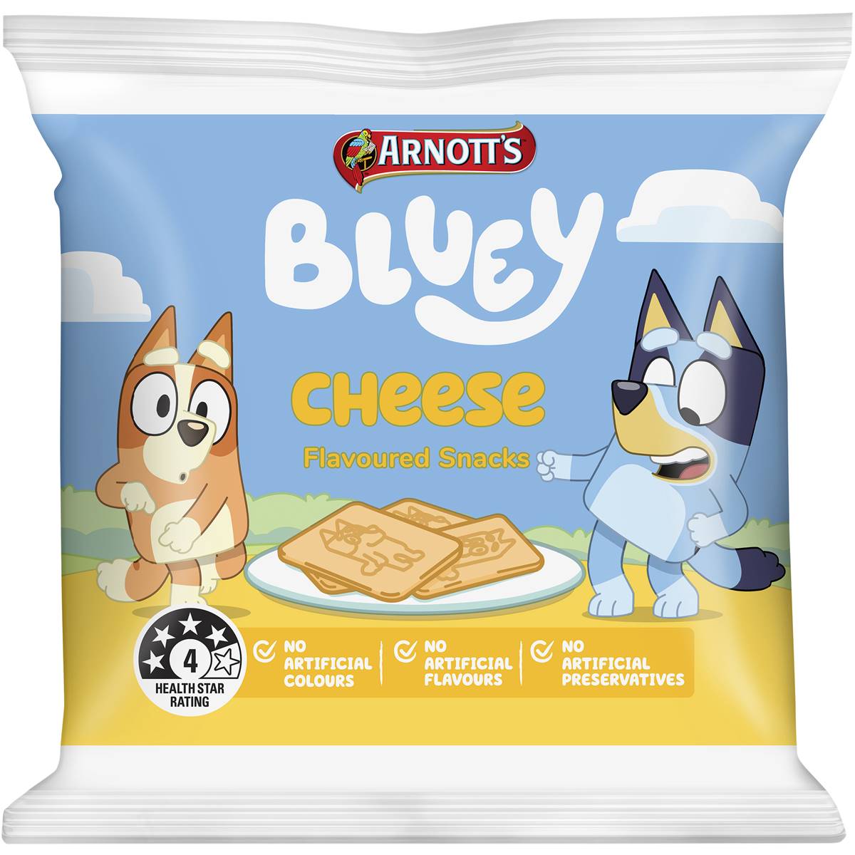 Arnott's Bluey Multipack Cracker Biscuits Cheese 8 Pack Woolworths