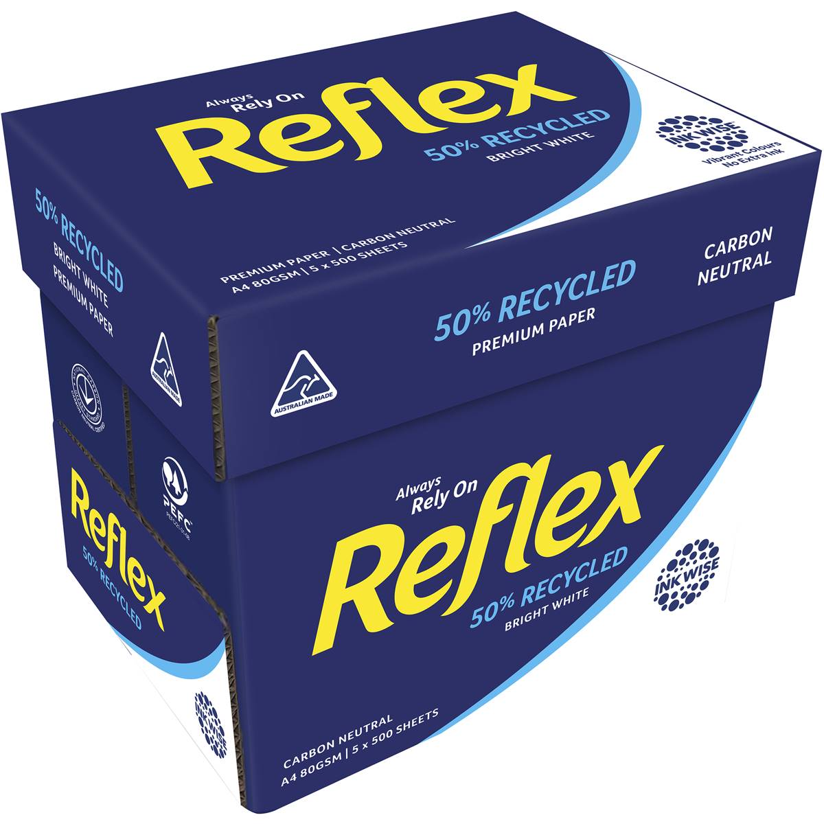 Reflex 50% Recycled Paper A4 5x80gsm