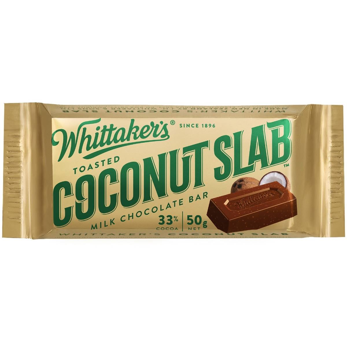 Whittaker's Coconut Slab 50g Woolworths